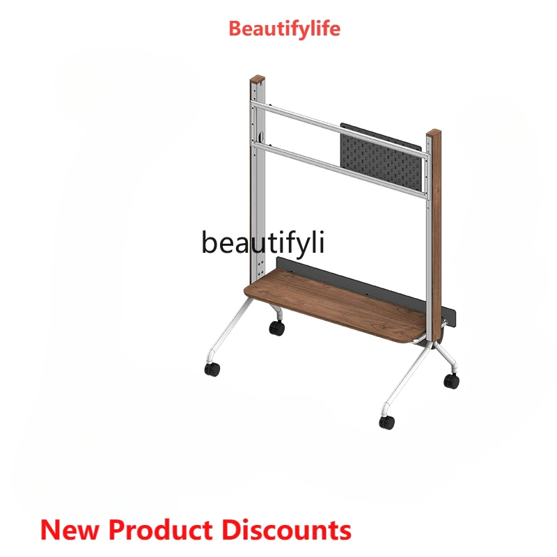 A15 Minimalist Creative TV Bracket Movable Black Walnut Hidden Line Shelf Floor Stainless Steel Living Room Bedroom with Wheels
A15 Minimalist Creative TV Bracket Movable Black Walnut Hidden Line Shelf Floor Stainless Steel Living Room Bedroom with Wheels