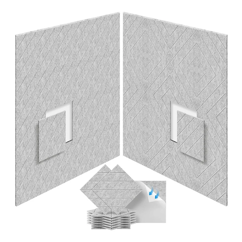 AA79 Новые 12 упаковок звукоизоляционных пенопластовых панелей 12X12x0,4 дюйма, самоклеящиеся акустические пенопластовые панели для акустической обработки
AA79 Новые 12 упаковок звукоизоляционных пенопластовых панелей 12X12x0,4 дюйма, самоклеящиеся акустические пенопластовые панели для акустической обработки