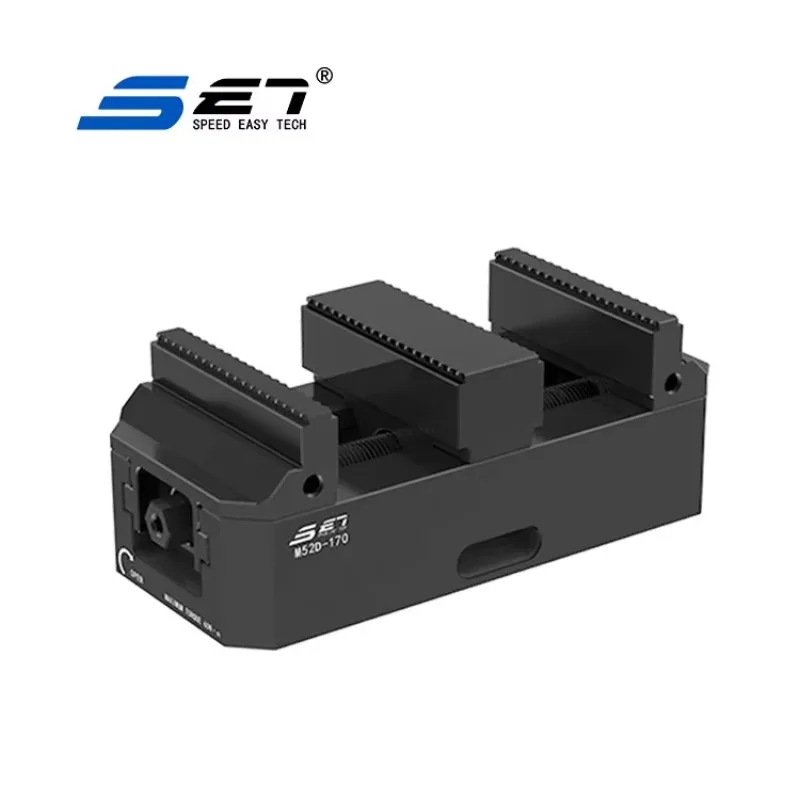 SET M52D-170 Precision CNC Steel Bench Vise 13.5KN Clamping Force less 0.01mm Repeatability Manual Drive for Mould Making Lathe
SET M52D-170 Precision CNC Steel Bench Vise 13.5KN Clamping Force less 0.01mm Repeatability Manual Drive for Mould Making Lathe