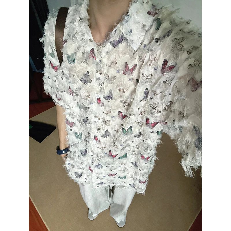 Мужская летняя рубашка с коротким рукавом и бахромой, тонкая, солнцезащитная, премиум-класса, Haome.
Мужская летняя рубашка с коротким рукавом и бахромой, тонкая, солнцезащитная, премиум-класса, Haome.