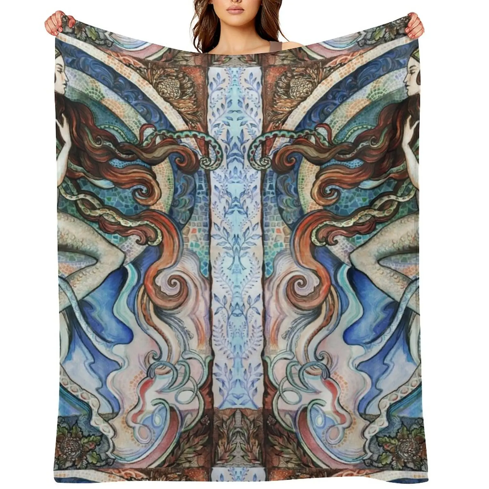 Mermaid Dreams - Mermaid Art. Throw Blanket Bed Plaid Furry warm for winter Blankets
Mermaid Dreams - Mermaid Art. Throw Blanket Bed Plaid Furry warm for winter Blankets