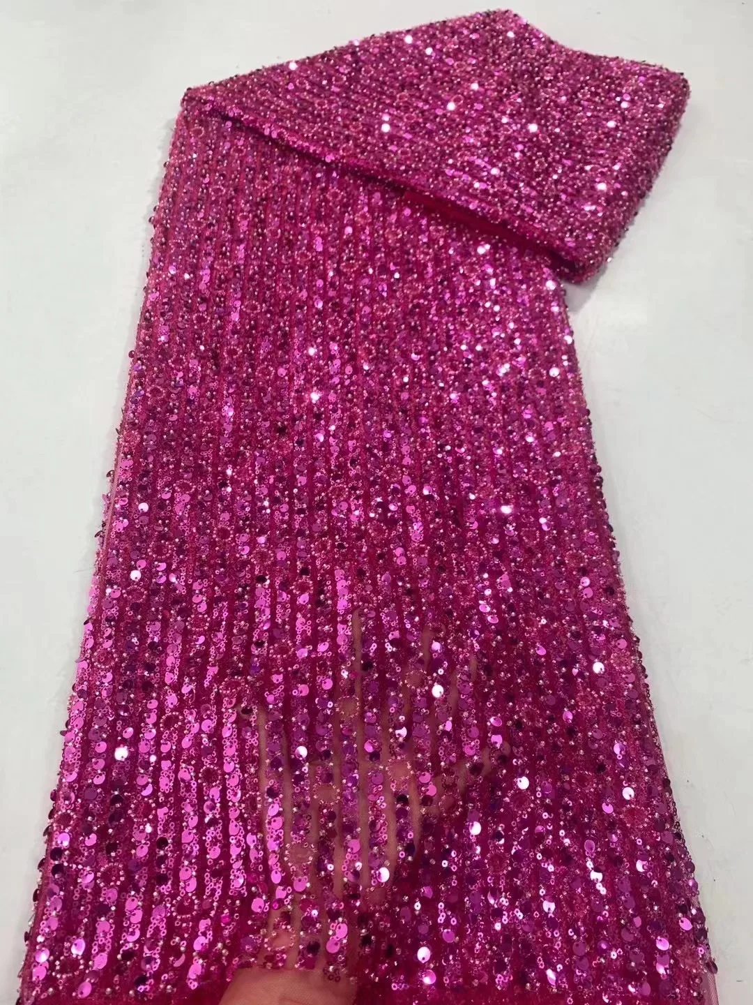 African Beads Lace Fabrics Sequins Beaded Groom Embroidery French Tulle Mesh Lace Fabric Material For Nigerian Party Wedding Sew
African Beads Lace Fabrics Sequins Beaded Groom Embroidery French Tulle Mesh Lace Fabric Material For Nigerian Party Wedding Sew