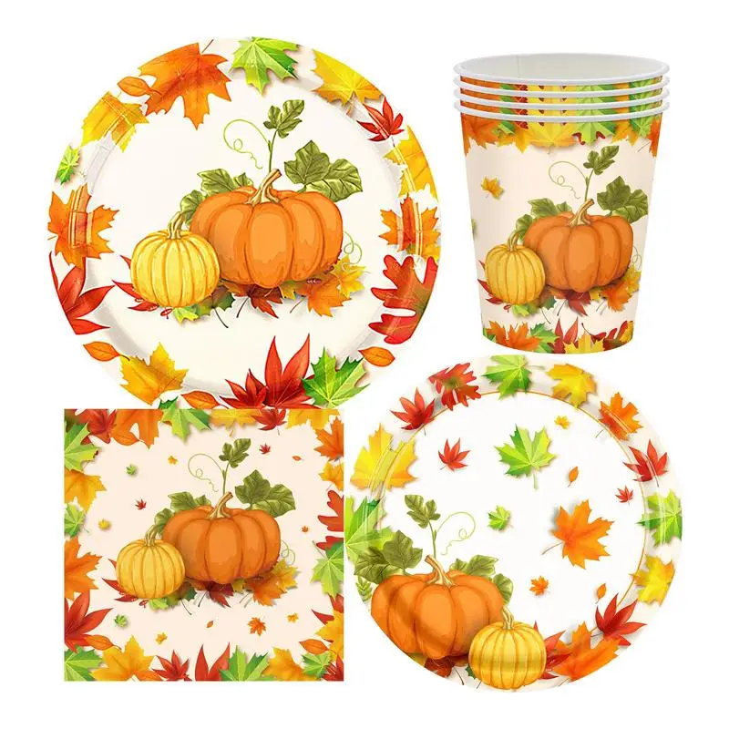 16Pcs/20Pcs Thanksgiving Party Supplies Dessert Plates Napkins Tableware Maple Leaf Pumpkin Paper Dinner Plates Home Party Decor
16Pcs/20Pcs Thanksgiving Party Supplies Dessert Plates Napkins Tableware Maple Leaf Pumpkin Paper Dinner Plates Home Party Decor