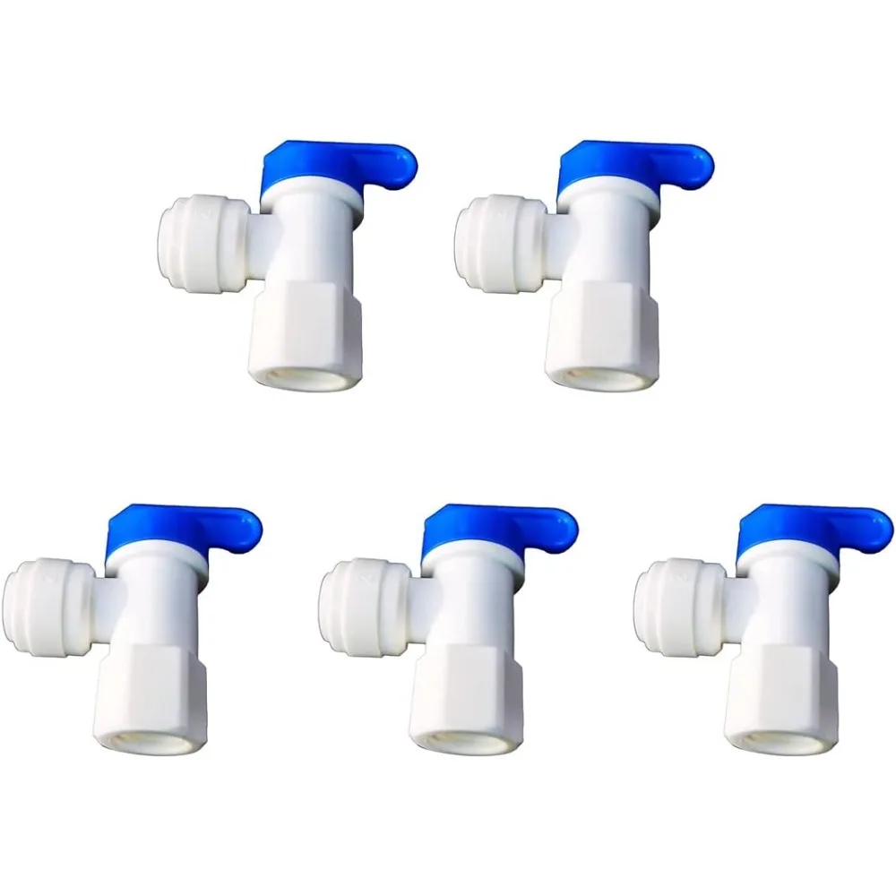 5 шт. шаровой кран резервуара для хранения воды RO, быстрый нажимной кран для подключения пластикового сантехнического фитинга, запорный клапан
5 шт. шаровой кран резервуара для хранения воды RO, быстрый нажимной кран для подключения пластикового сантехнического фитинга, запорный клапан