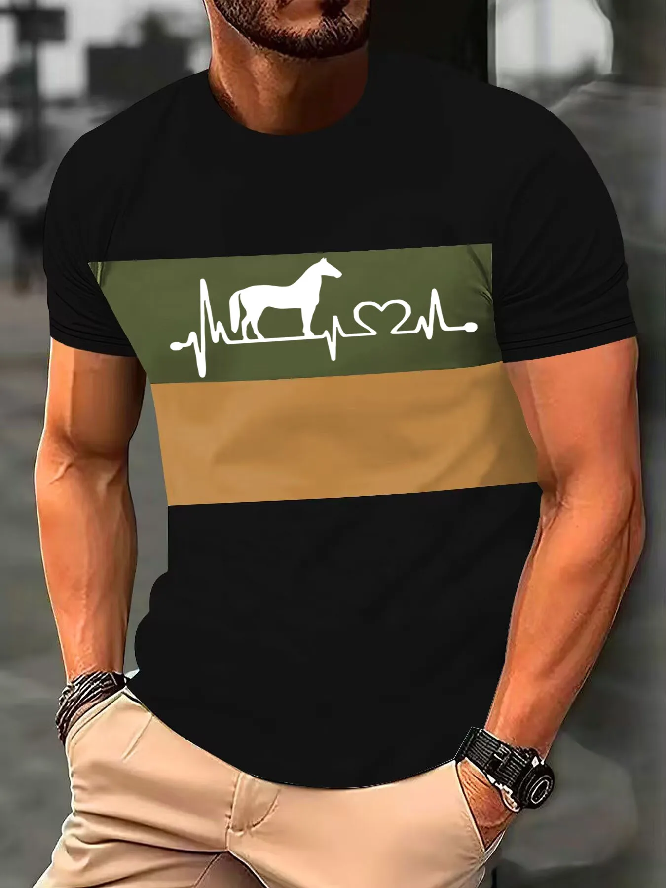 Fashion Summer 3D Striped letter Print men's T-shirt Hip Hop trend Harajuku Street casual o neck oversized T-shirt men's top
Fashion Summer 3D Striped letter Print men's T-shirt Hip Hop trend Harajuku Street casual o neck oversized T-shirt men's top