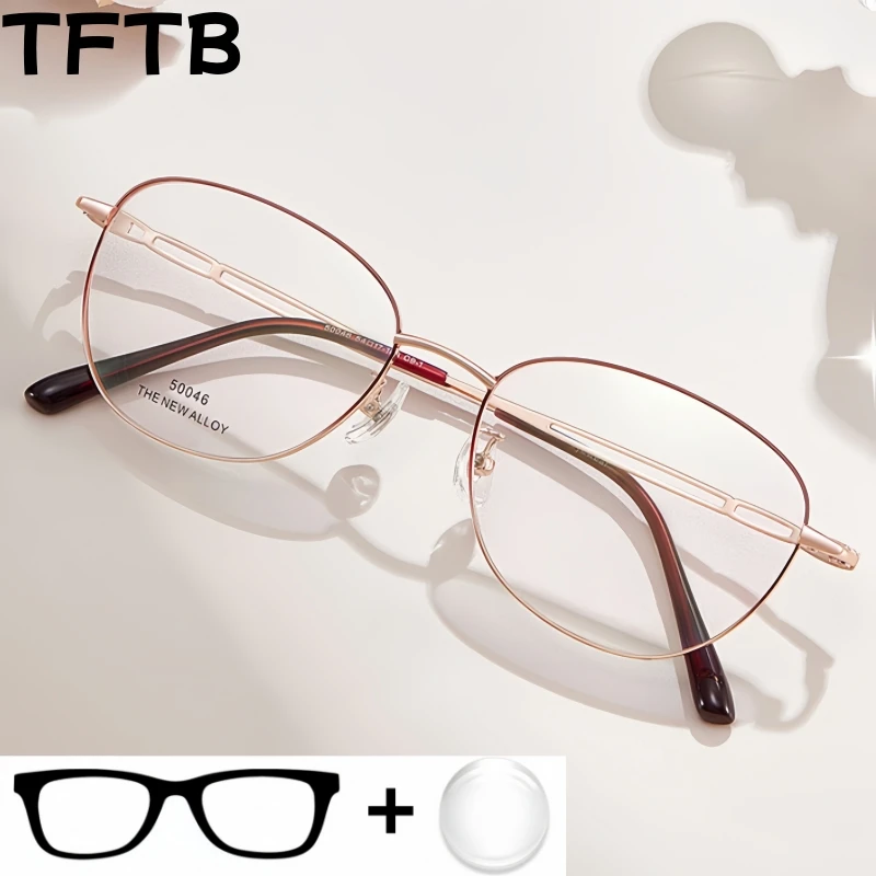 TFTB Retro Oval Women Optical Prescription Glasses Anti-reflection Anti-scratch Myopia Hyperopia progressive Multifocal Eyewear
TFTB Retro Oval Women Optical Prescription Glasses Anti-reflection Anti-scratch Myopia Hyperopia progressive Multifocal Eyewear