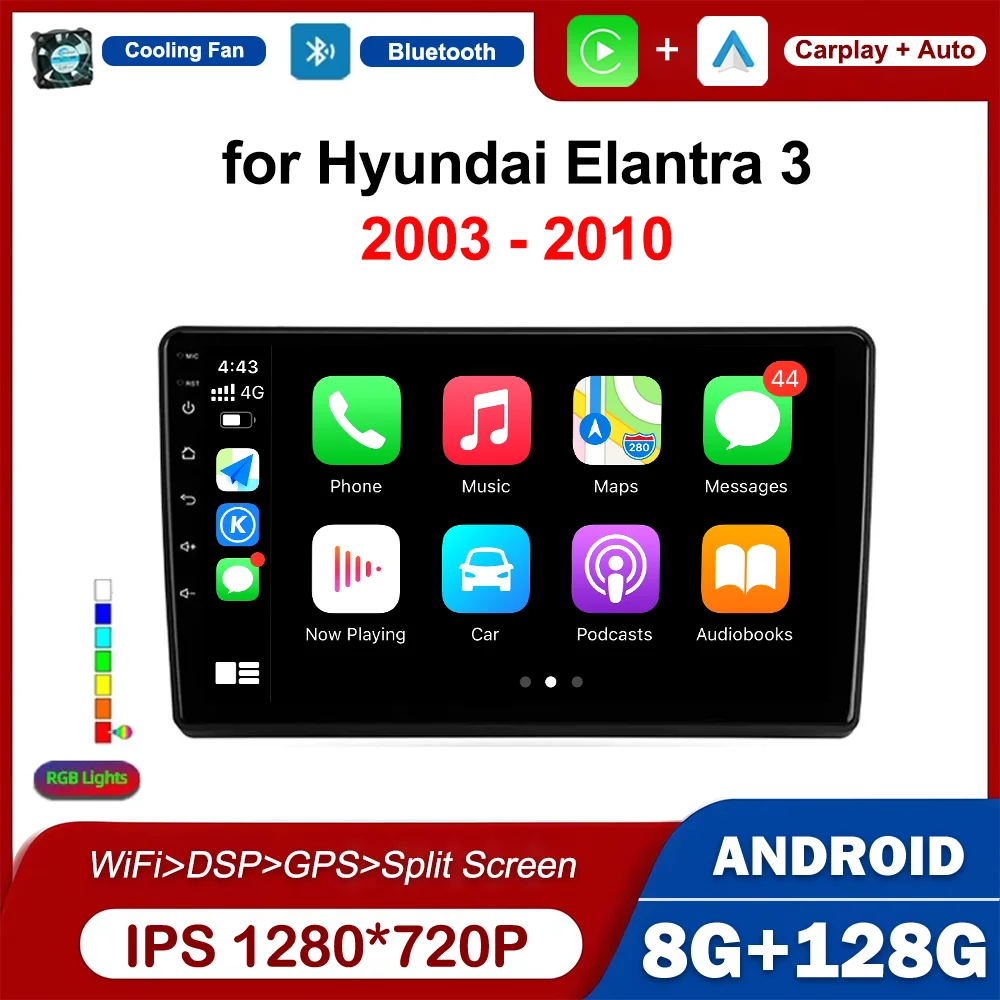 GPS Navi Car Video Multimedia Player 9 '' for Hyundai Elantra 3 2003 - 2010 Android OS Wireless Carplay WiFi Auto Tools No 2 din
GPS Navi Car Video Multimedia Player 9 '' for Hyundai Elantra 3 2003 - 2010 Android OS Wireless Carplay WiFi Auto Tools No 2 din