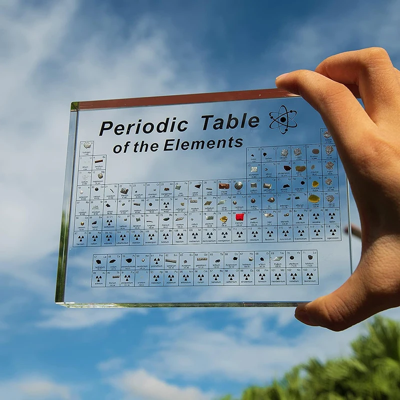 Mendeleev Periodic Table with Real Elements Chemical Element Acrylic Display Children Teaching Holder USB with Lights Base
Mendeleev Periodic Table with Real Elements Chemical Element Acrylic Display Children Teaching Holder USB with Lights Base