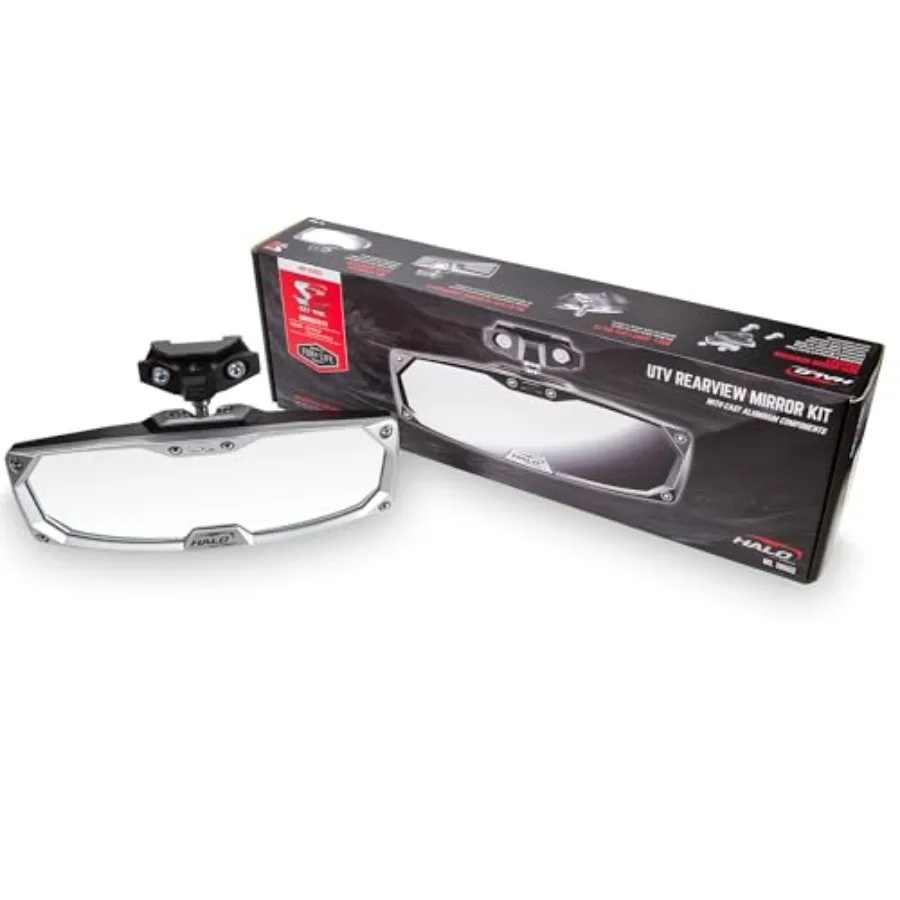 Halo-RA CAST Rear View Mirror Compatible with Polaris RZR Pro XP/Turbo R 2020-2025 UTV Models Cast Aluminum Bezel Black Durable
Halo-RA CAST Rear View Mirror Compatible with Polaris RZR Pro XP/Turbo R 2020-2025 UTV Models Cast Aluminum Bezel Black Durable