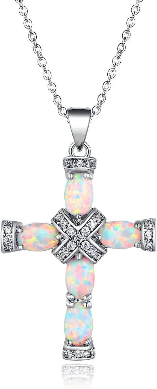 Кулон-крестик Barzel с позолотой 18K и искусственным опалом, цепочка 18 дюймов с удлинителем на 2 дюйма.
Кулон-крестик Barzel с позолотой 18K и искусственным опалом, цепочка 18 дюймов с удлинителем на 2 дюйма.