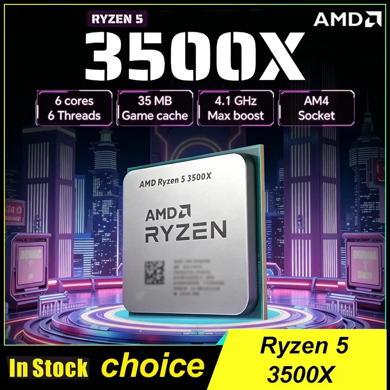 AMD Ryzen 5 3500X R5 3500X 3.6GHz Six-Core Six-Thread CPU Processor 7NM 65W L3=32M 100-000000158 Socket AM4 Without Packag
AMD Ryzen 5 3500X R5 3500X 3.6GHz Six-Core Six-Thread CPU Processor 7NM 65W L3=32M 100-000000158 Socket AM4 Without Packag