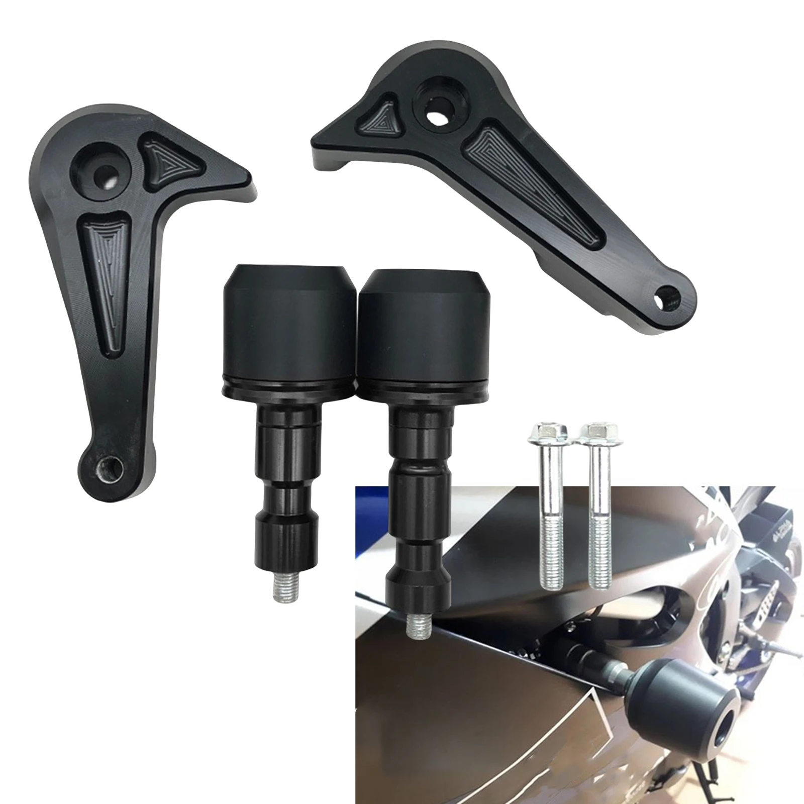 Motorcycle Frame Slider Fall Crash Bracket Protection Kit For Yamaha YZF-R6 2017 2018 2019 2020 2021 2022 2023
Motorcycle Frame Slider Fall Crash Bracket Protection Kit For Yamaha YZF-R6 2017 2018 2019 2020 2021 2022 2023