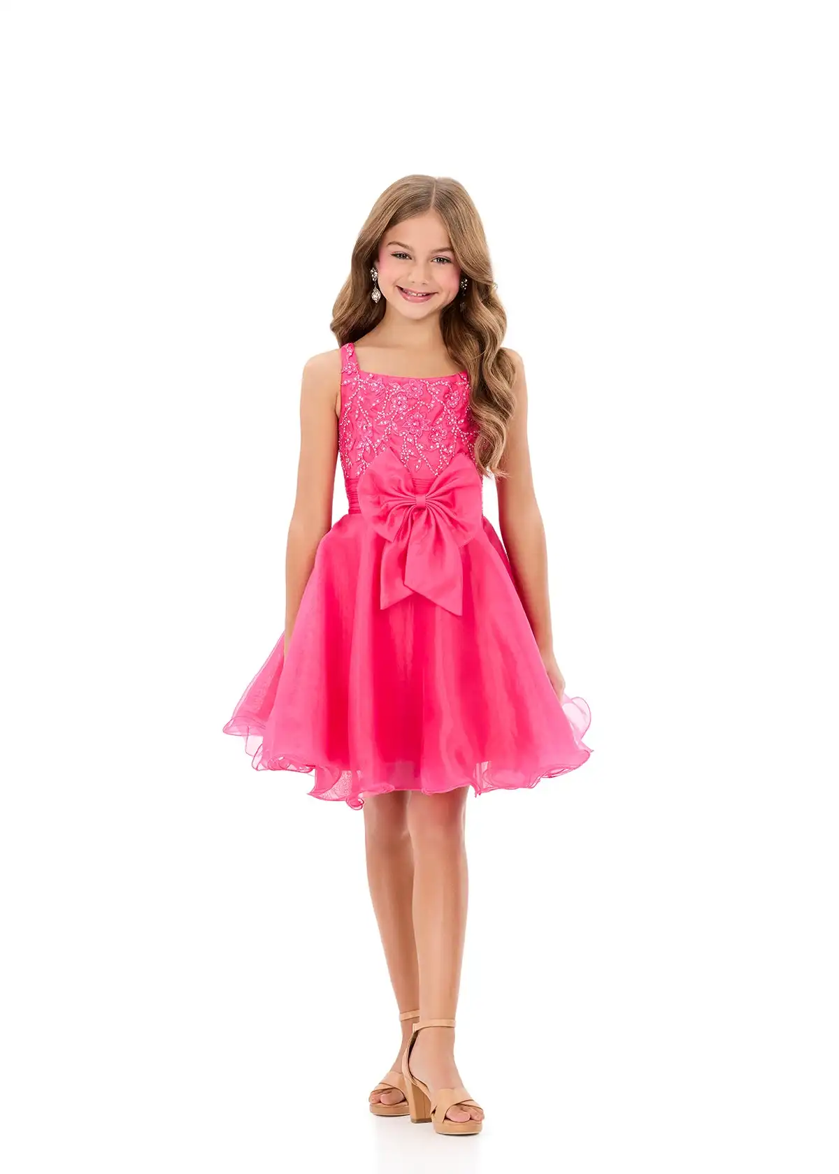 Snvdzo Stone Embellished With Bow Pageant Dress Short Flared Flower Girl Dress For Pageant Stage Modeling Party Opening Number
Snvdzo Stone Embellished With Bow Pageant Dress Short Flared Flower Girl Dress For Pageant Stage Modeling Party Opening Number