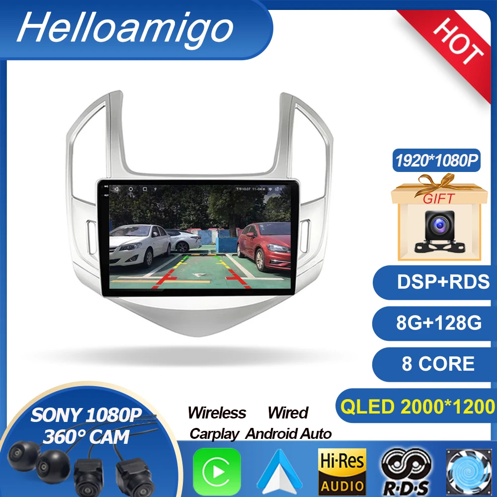 Автомагнитола для Chevrolet Cruze J300 J308 2012 - 2015 Android 13, мультимедийный плеер 2 din Carplay, стерео, GPS, DVD, головное устройство
Автомагнитола для Chevrolet Cruze J300 J308 2012 - 2015 Android 13, мультимедийный плеер 2 din Carplay, стерео, GPS, DVD, головное устройство