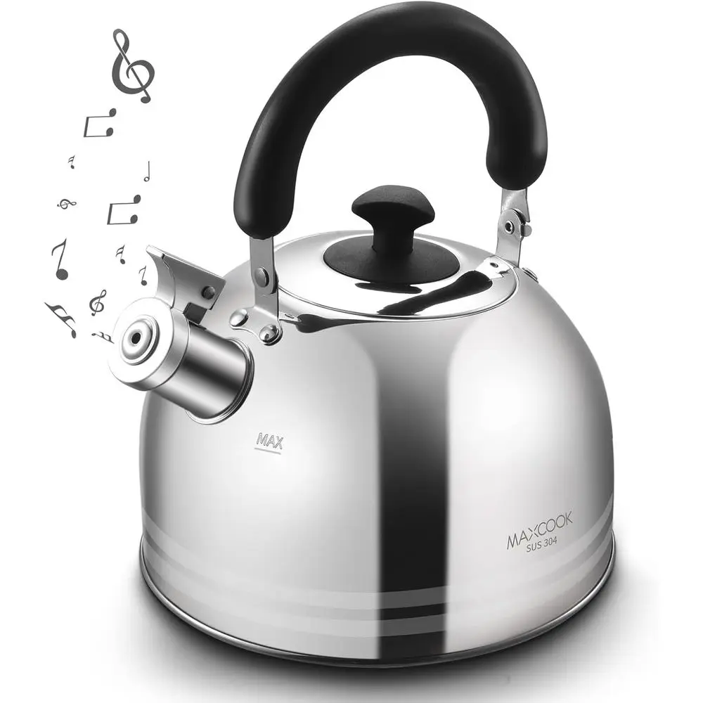 6L Whistling Tea Kettle, 304 Stainless Steel, Large Capacity for Stovetop and Camping, Polished Mirror Finish
6L Whistling Tea Kettle, 304 Stainless Steel, Large Capacity for Stovetop and Camping, Polished Mirror Finish