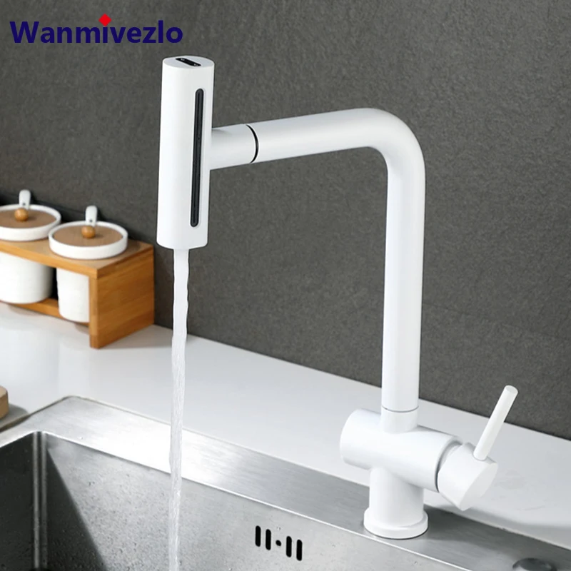 4 Functions White Waterfall Pull Out Kitchen Faucet Cold Hot Mixer Taps Rotatable Sink Lifting Basin Faucet
4 Functions White Waterfall Pull Out Kitchen Faucet Cold Hot Mixer Taps Rotatable Sink Lifting Basin Faucet