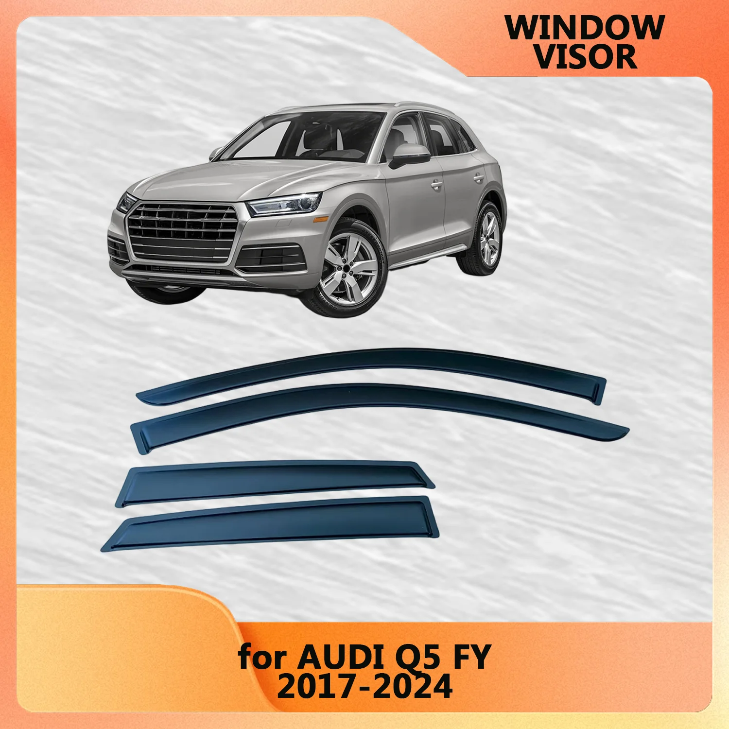 Window Visor for AUDI Q5 FY 2017 2018 2019 2020 2021 2022 2023 2024 Wind Deflectors Rain Guards Door Visor Vent Shades
Window Visor for AUDI Q5 FY 2017 2018 2019 2020 2021 2022 2023 2024 Wind Deflectors Rain Guards Door Visor Vent Shades