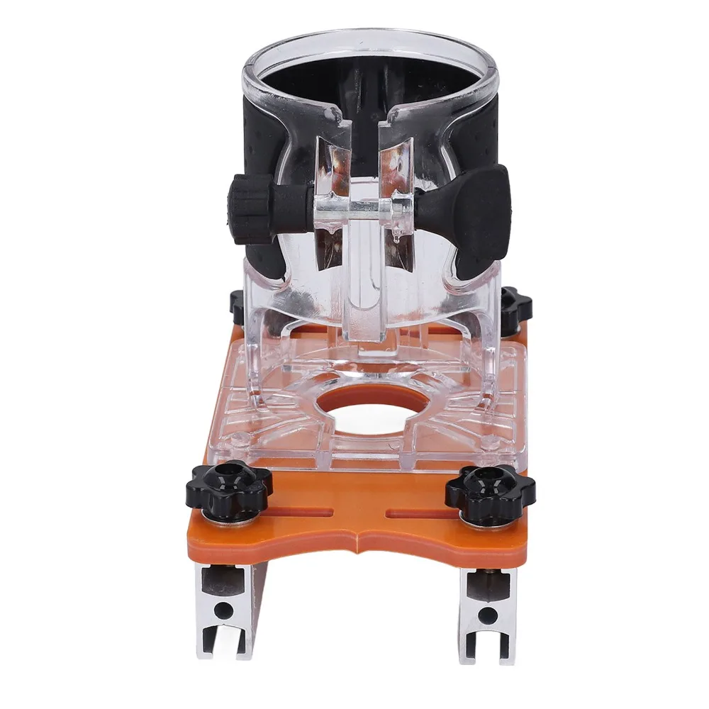 Transparent Cover Woodworking Router Base Milling Cutter 2 in 1 Design Slotting Bracket Fastener Kit Wood Trimmer Router Base
Transparent Cover Woodworking Router Base Milling Cutter 2 in 1 Design Slotting Bracket Fastener Kit Wood Trimmer Router Base