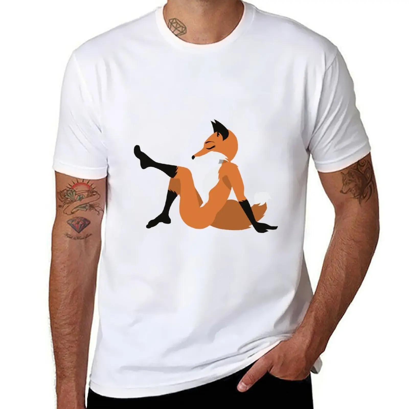 Anthro Fox Pinup T-Shirt men t shirt cotton 100% mens graphic t shirts T-Shirt
Anthro Fox Pinup T-Shirt men t shirt cotton 100% mens graphic t shirts T-Shirt
