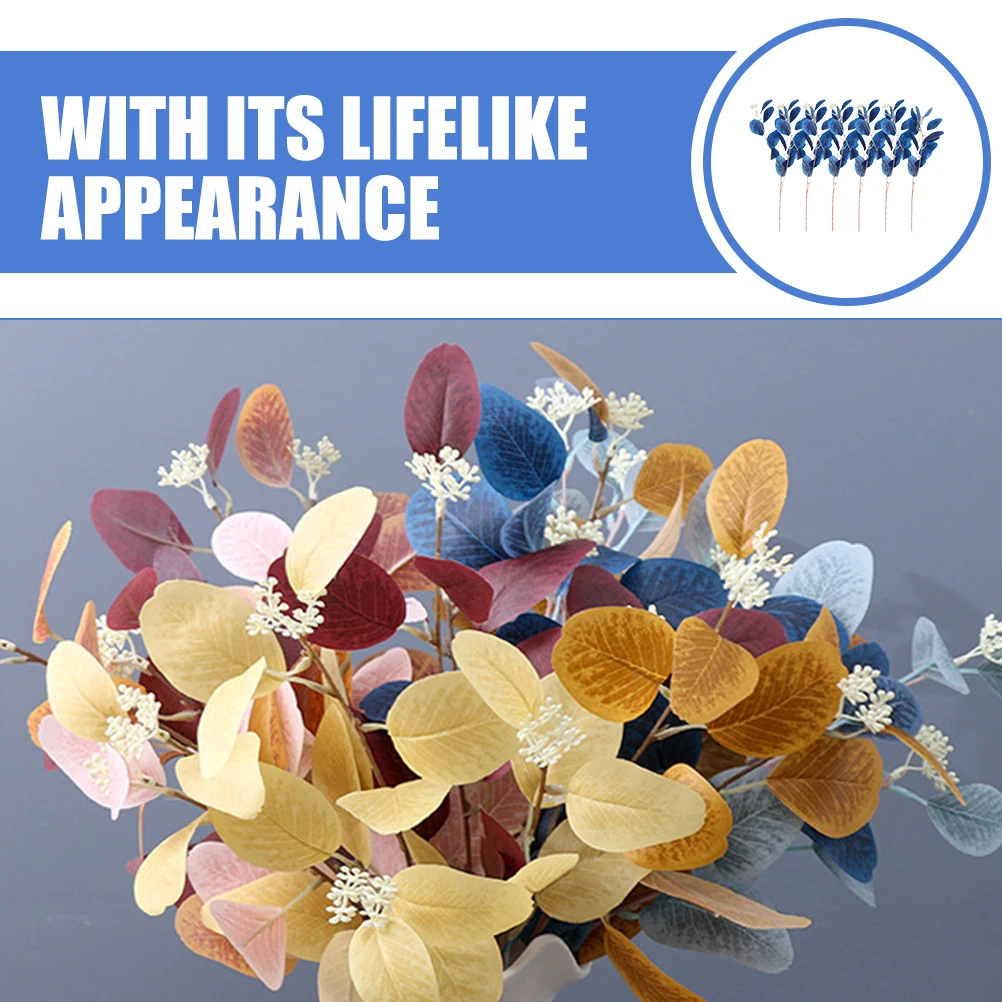 6 Pcs Artificial Eucalyptus Leaves Blue Branches DIY Flower Arrangement Fake Plants Home Decor Layout Adornment Simulation
6 Pcs Artificial Eucalyptus Leaves Blue Branches DIY Flower Arrangement Fake Plants Home Decor Layout Adornment Simulation