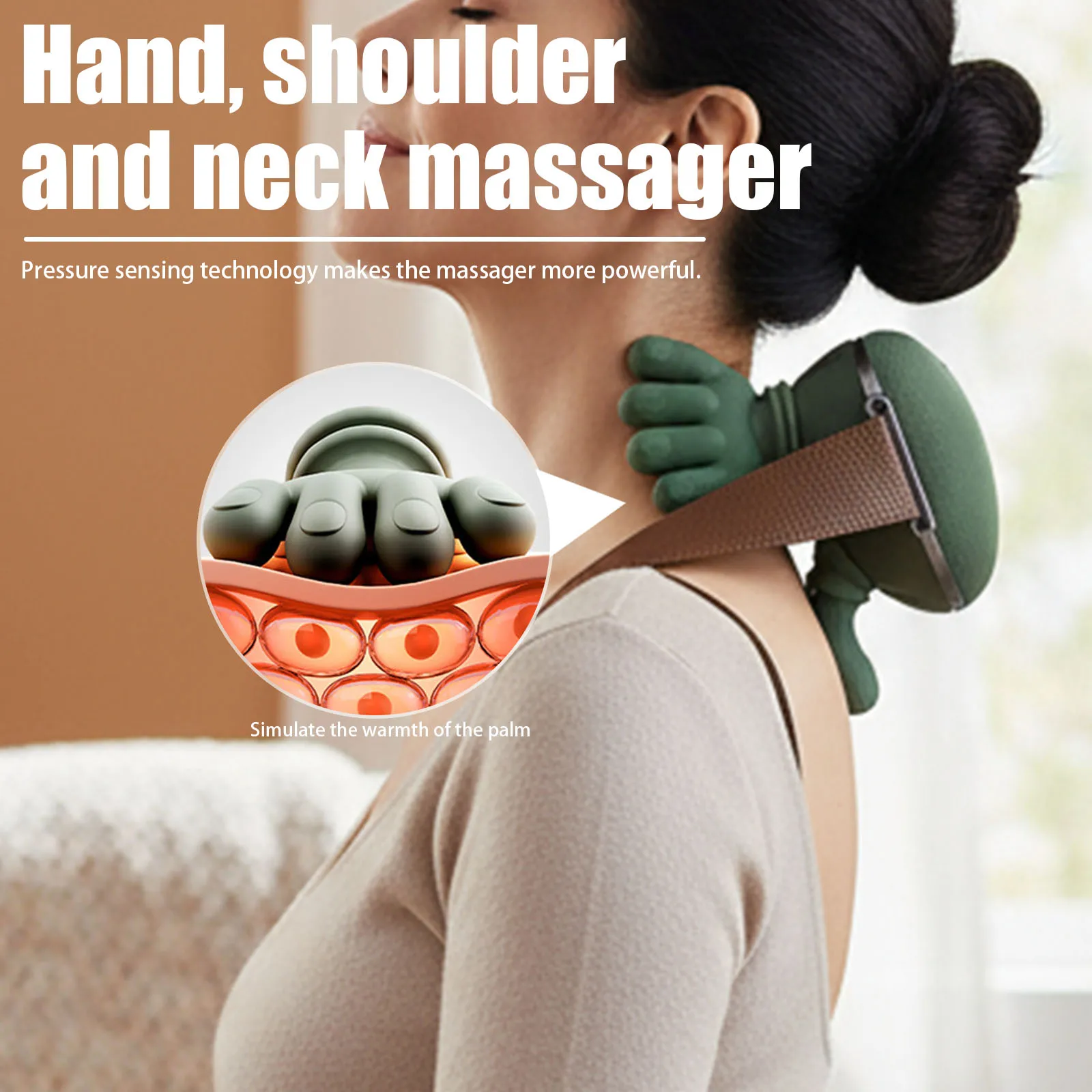 Rechargeable Wireless Shiatsu Neck Back Massager Deep Tissue Massage with Heat Portable Electric Massager for Muscle Pain Relief
Rechargeable Wireless Shiatsu Neck Back Massager Deep Tissue Massage with Heat Portable Electric Massager for Muscle Pain Relief