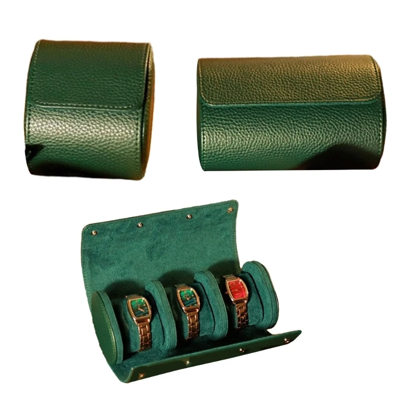 Vintage Leather Watch Holder Box Watch Roll Case Round Buckle Watch Pocket Bag Outdoor Convenient Couple Watch Storage
Vintage Leather Watch Holder Box Watch Roll Case Round Buckle Watch Pocket Bag Outdoor Convenient Couple Watch Storage