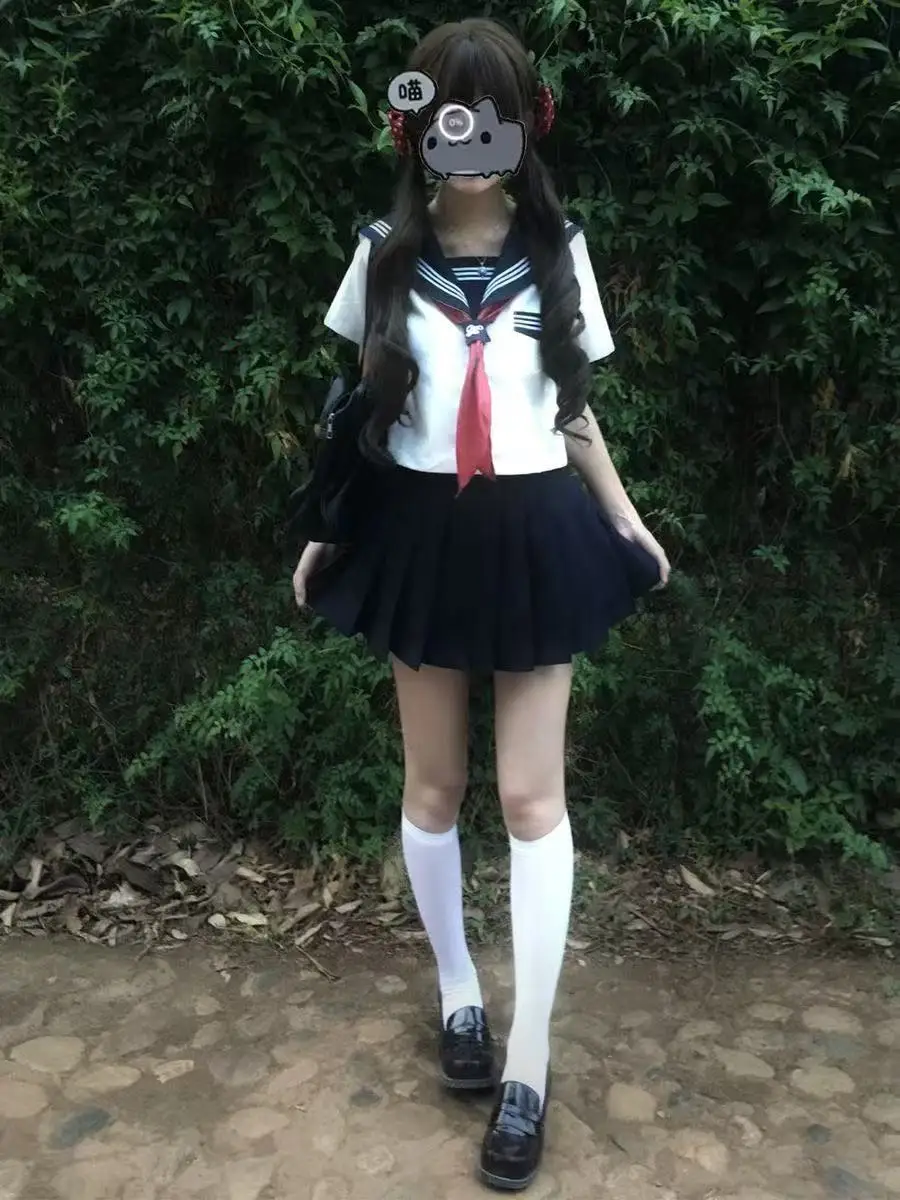 Original JK Uniform White Three Books Sailor Suit Set Women Summer Short Sleeve Middle School Student Uniform Short Skirt
Original JK Uniform White Three Books Sailor Suit Set Women Summer Short Sleeve Middle School Student Uniform Short Skirt