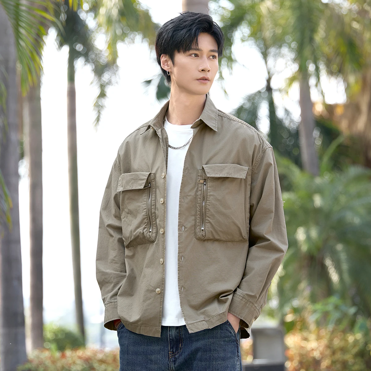 Amekaji Premium American Vintage Streetwear Рабочая рубашка — мужская универсальная куртка большого размера с несколькими карманами, куртки из 100% хлопка
Amekaji Premium American Vintage Streetwear Рабочая рубашка — мужская универсальная куртка большого размера с несколькими карманами, куртки из 100% хлопка