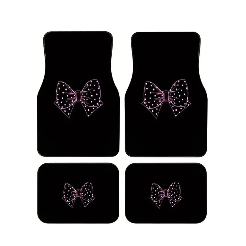 Black Pink Polka Dot Bow Car Floor Mats 4pcs Sweet Gothic Style Universal Auto Foot Mat Non-slip Anti-dirt Stylish Girly Carpet
Black Pink Polka Dot Bow Car Floor Mats 4pcs Sweet Gothic Style Universal Auto Foot Mat Non-slip Anti-dirt Stylish Girly Carpet