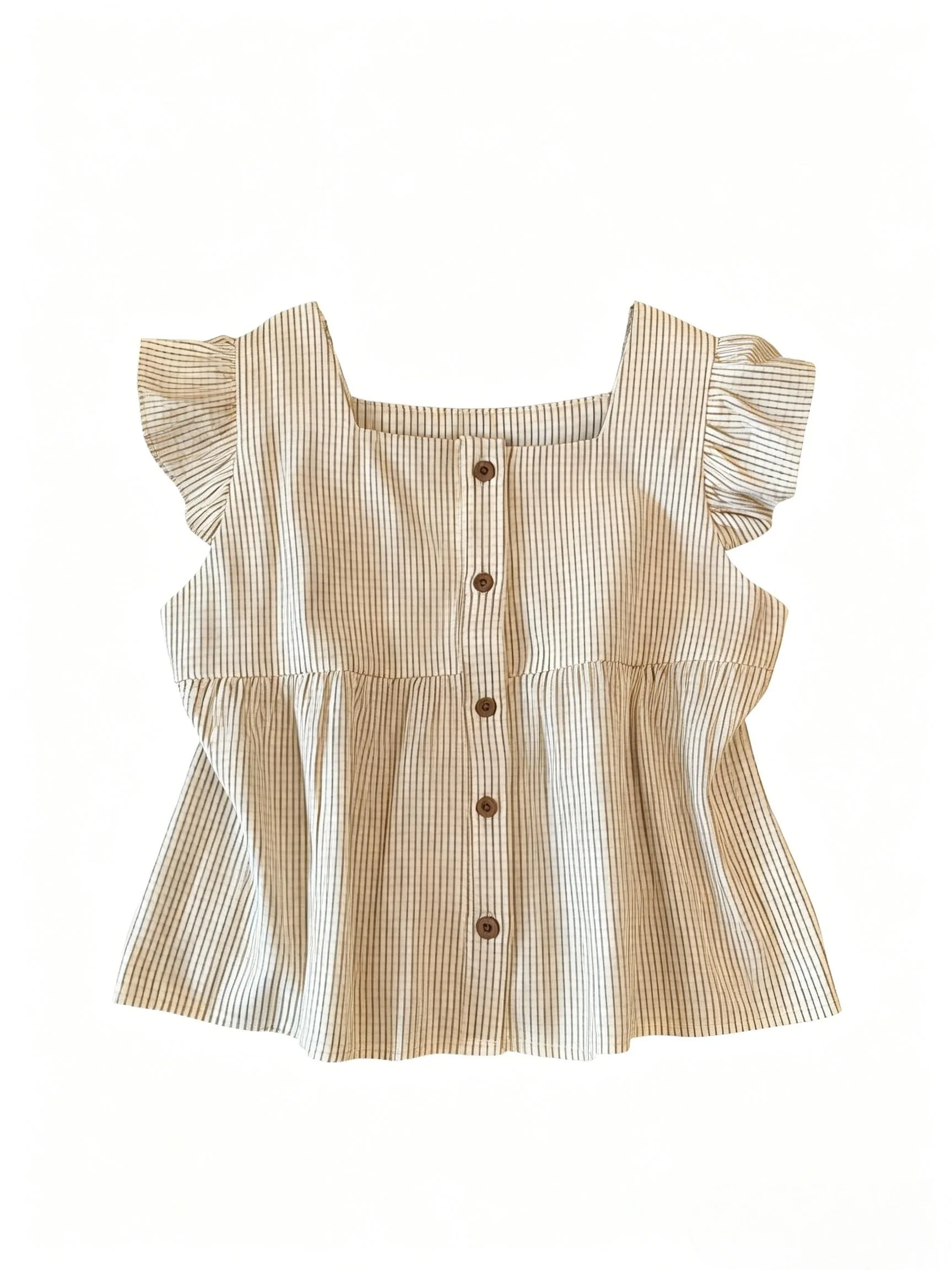 Retro Plaid Square Collar Fly Sleeve Shirt Women's Summer New Design Loose Doll Shirt Top Cotton Polyester Blend Slimming
Retro Plaid Square Collar Fly Sleeve Shirt Women's Summer New Design Loose Doll Shirt Top Cotton Polyester Blend Slimming