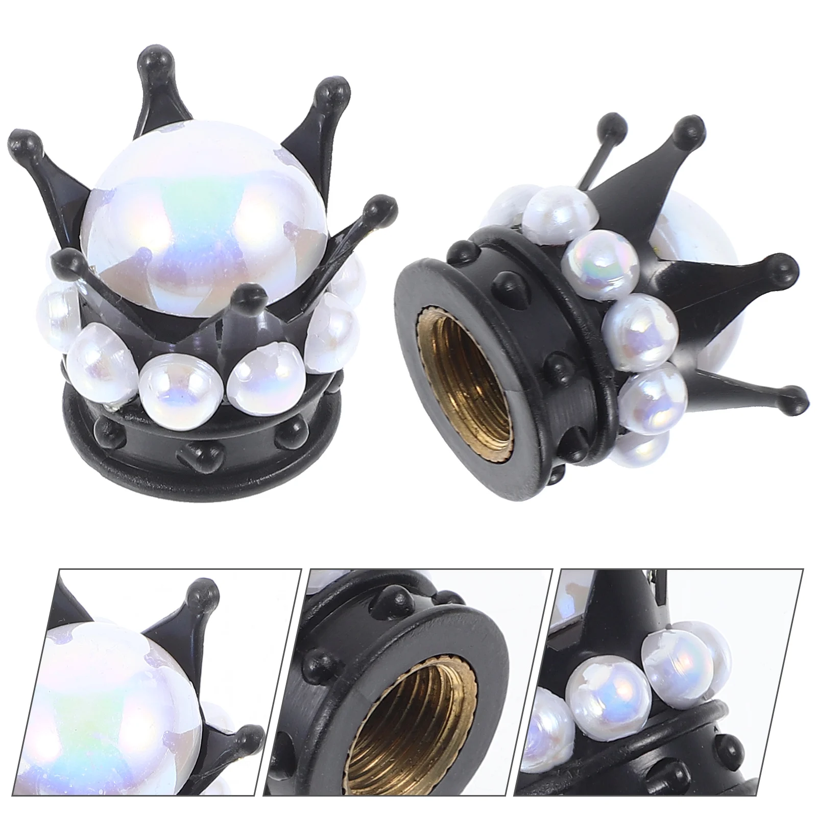 4pcs Car Valve Caps Tire Stem Covers Silver Base White Rhinestone Universal ABS Copper Material Dust Snow Protection Extended
4pcs Car Valve Caps Tire Stem Covers Silver Base White Rhinestone Universal ABS Copper Material Dust Snow Protection Extended