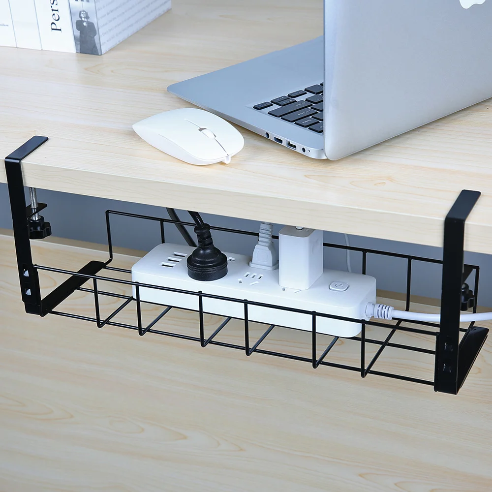 Non perforated table bottom insert storage rack, wire sorting and fixing device, office desk storage rack
Non perforated table bottom insert storage rack, wire sorting and fixing device, office desk storage rack