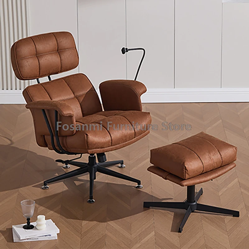 Stylish Comfy Leather Lounge Armchair for Home Modern Adjustable Reclining Executive Office Desk Chairs Ergonomic Computer Chair
Stylish Comfy Leather Lounge Armchair for Home Modern Adjustable Reclining Executive Office Desk Chairs Ergonomic Computer Chair