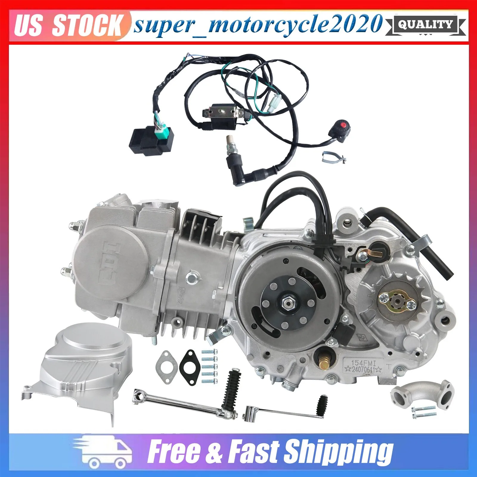 125cc Engine Motor & Wiring Harness Kit For -/ CT70 CT90 ATC70 XR50 CRF70 Z50
125cc Engine Motor & Wiring Harness Kit For -/ CT70 CT90 ATC70 XR50 CRF70 Z50
