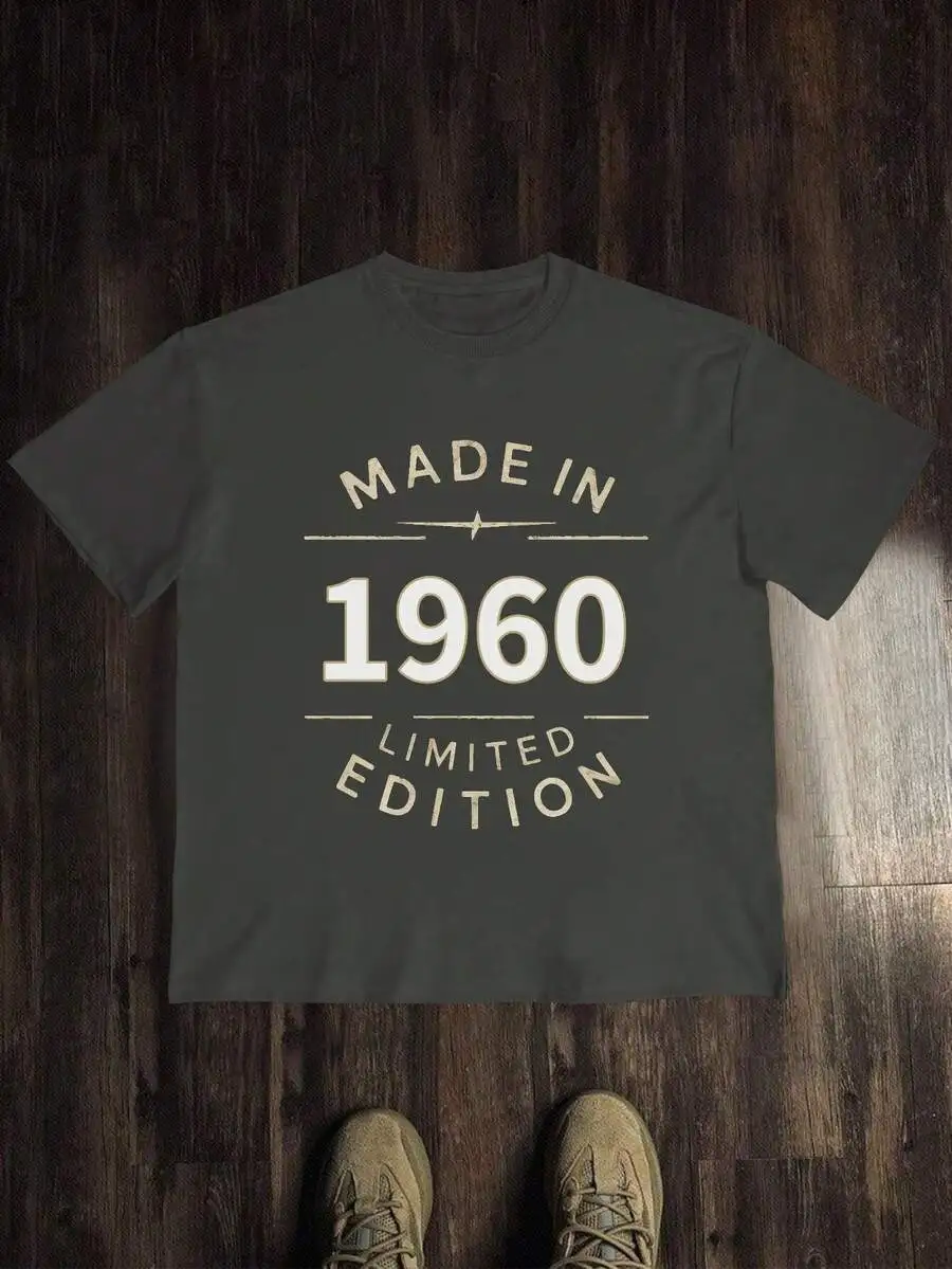 Limited Edition Made In 1960 Cotton Mens T-Shirt Casual Fit
Limited Edition Made In 1960 Cotton Mens T-Shirt Casual Fit