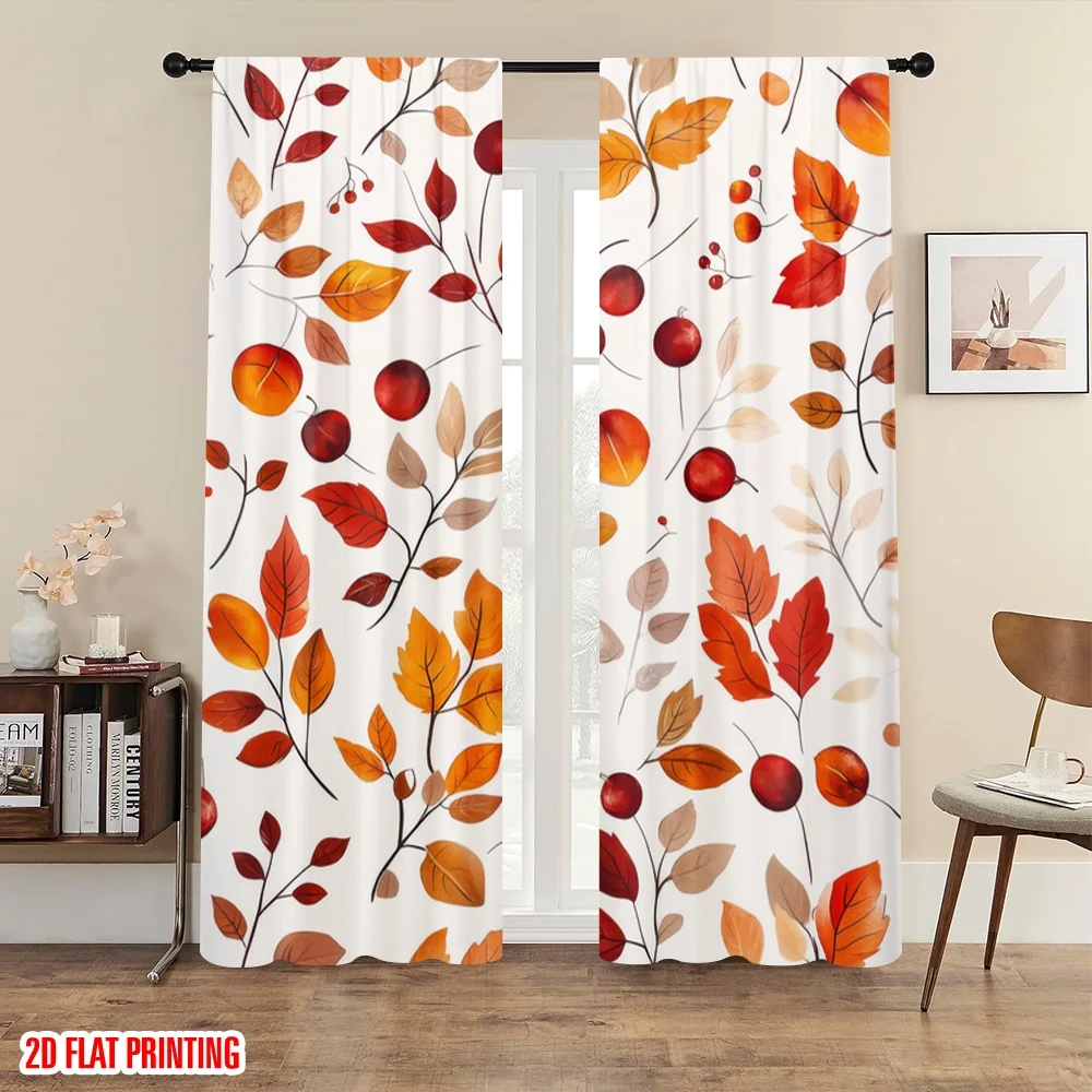2pc,2D plane printing Curtains Digital Printed Autumnal Whimsy Versatile Durable Polyester (without rod) Outdoor Decorations
2pc,2D plane printing Curtains Digital Printed Autumnal Whimsy Versatile Durable Polyester (without rod) Outdoor Decorations