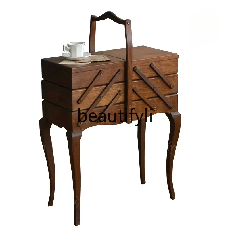 Retro solid wood classical princess dressing cabinet lattice multi-function cabinet
Retro solid wood classical princess dressing cabinet lattice multi-function cabinet