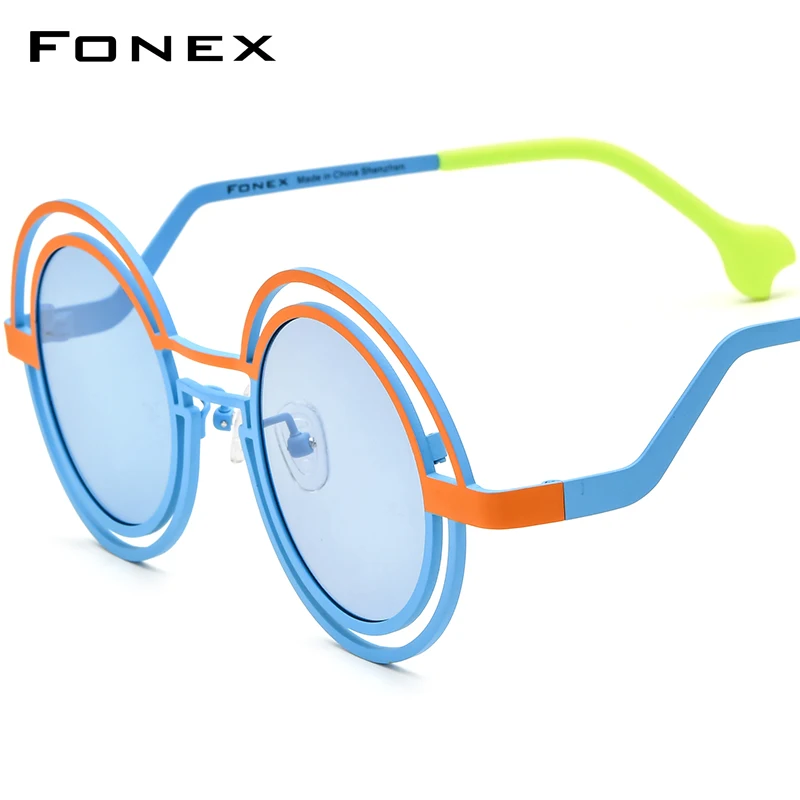 FONEX Titanium Sunglasses Men 2024 New Retro Vintage Round UV400 Polarized Sun Glasses for Women Shades F85823T
FONEX Titanium Sunglasses Men 2024 New Retro Vintage Round UV400 Polarized Sun Glasses for Women Shades F85823T