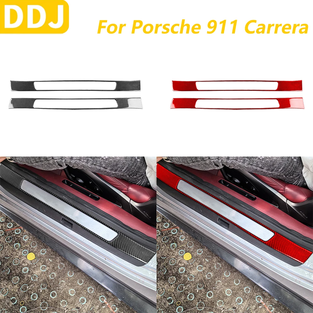 Для Porsche 911 992 Carrera 2019-2024 настоящее углеродное волокно, внутренняя панель порога, рамка, накладка, автомобильные аксессуары, наклейка
Для Porsche 911 992 Carrera 2019-2024 настоящее углеродное волокно, внутренняя панель порога, рамка, накладка, автомобильные аксессуары, наклейка