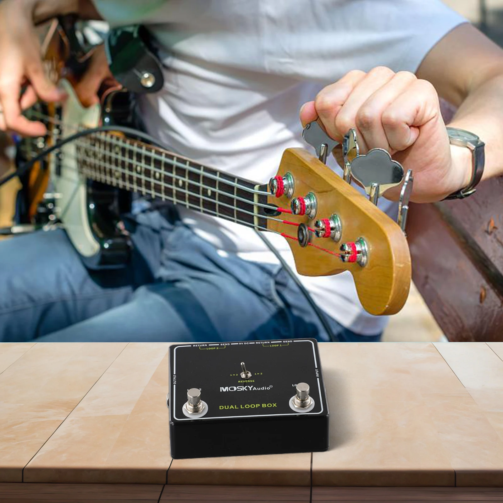 120x95x34mm Dual Loop Box Switch Between Amplifiers Easily Loop Pedal AB Foot Switch Two Loop Channels Aluminium Enclosure
120x95x34mm Dual Loop Box Switch Between Amplifiers Easily Loop Pedal AB Foot Switch Two Loop Channels Aluminium Enclosure