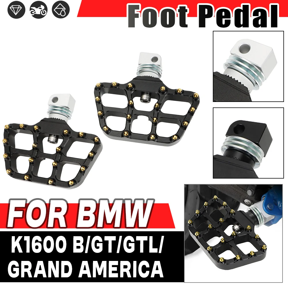 NEW Motorcycle Foot Pegs Rear Footpeg 360 Rotatable Foot Rests For BMW K1600Grand America k1600b K1600 Bagger k1600gt K 1600 GTL
NEW Motorcycle Foot Pegs Rear Footpeg 360 Rotatable Foot Rests For BMW K1600Grand America k1600b K1600 Bagger k1600gt K 1600 GTL