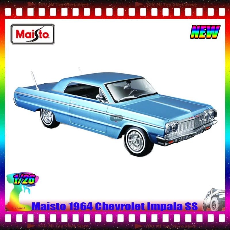 Maisto 1:26 1964 Chevrolet Impala Ss Simulation Alloy Miniature Die-Cast Car Model Toys Receiving Car Model Children'S Toys Gift
Maisto 1:26 1964 Chevrolet Impala Ss Simulation Alloy Miniature Die-Cast Car Model Toys Receiving Car Model Children'S Toys Gift