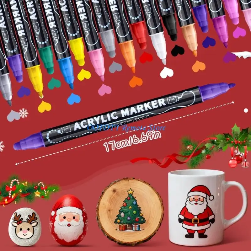 24 шт. маркеры премиум-класса для рисования с двойным наконечником, быстросохнущие водостойкие акриловые чернила
24 шт. маркеры премиум-класса для рисования с двойным наконечником, быстросохнущие водостойкие акриловые чернила