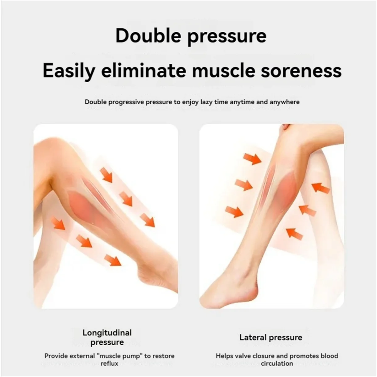 LegMassager Компрессионный массажер для икр с подогревом Беспроводной массажер для ног для кровообращения и облегчения боли Массажер для икр, B 
LegMassager Компрессионный массажер для икр с подогревом Беспроводной массажер для ног для кровообращения и облегчения боли Массажер для икр, B