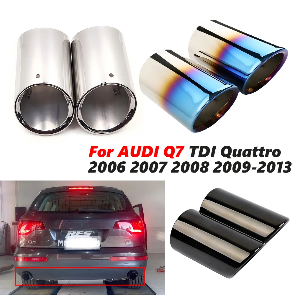 Car Exhaust Pipe Muffler Tip Cover For AUDI Q7 TDI Quattro 2006 2007 2008 2009 2010-2013 Chrome Stainless Steel AUTO Accessories
Car Exhaust Pipe Muffler Tip Cover For AUDI Q7 TDI Quattro 2006 2007 2008 2009 2010-2013 Chrome Stainless Steel AUTO Accessories