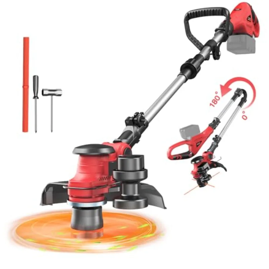 Cordless String Trimmer Compatible with Milwaukee 18V Tool Only , Weed Eater with Brushless Motor and Battery Level Display, 3
Cordless String Trimmer Compatible with Milwaukee 18V Tool Only , Weed Eater with Brushless Motor and Battery Level Display, 3
