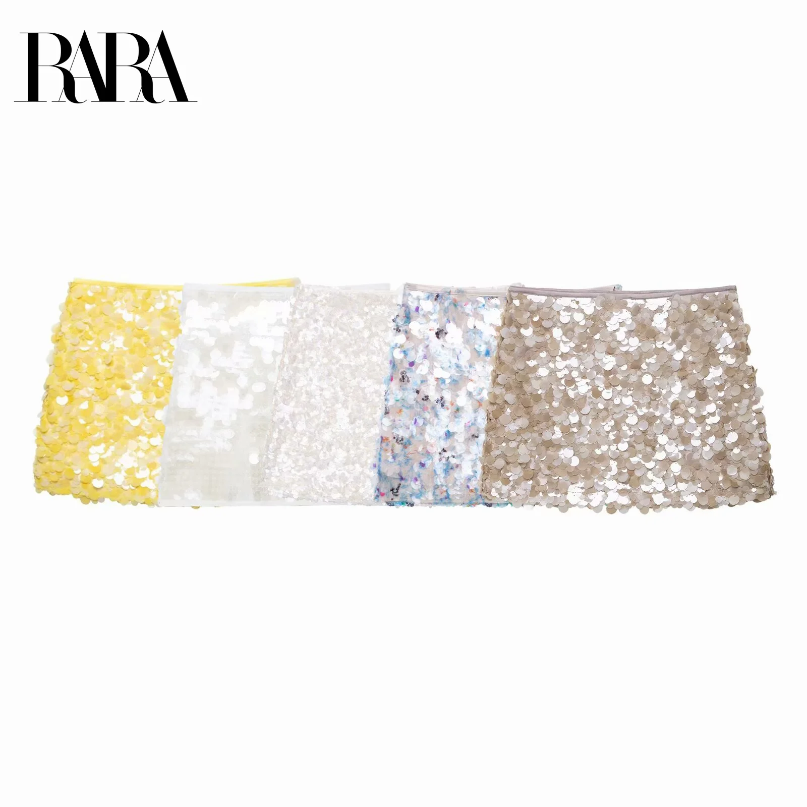 RARA2025 Women's Summer New Multi Color Optional Sequin Decorated Casual Elegant Mini A Line Pencil Midi Skirt
RARA2025 Women's Summer New Multi Color Optional Sequin Decorated Casual Elegant Mini A Line Pencil Midi Skirt