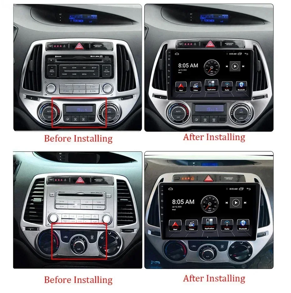 4G Android 13 radio For Hyundai I20 2008 2009 2010 2012-2014 Car stereo Multimedia Player Carplay Auto GPS navigation 2DIN DSP
4G Android 13 radio For Hyundai I20 2008 2009 2010 2012-2014 Car stereo Multimedia Player Carplay Auto GPS navigation 2DIN DSP