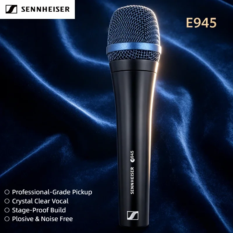 Sennheiser E945 Dual Pack Dynamic Microphones Supercardioid Live Vocals Wired Mic Pro Stage Artist 3PCS Bundle Premium
Sennheiser E945 Dual Pack Dynamic Microphones Supercardioid Live Vocals Wired Mic Pro Stage Artist 3PCS Bundle Premium