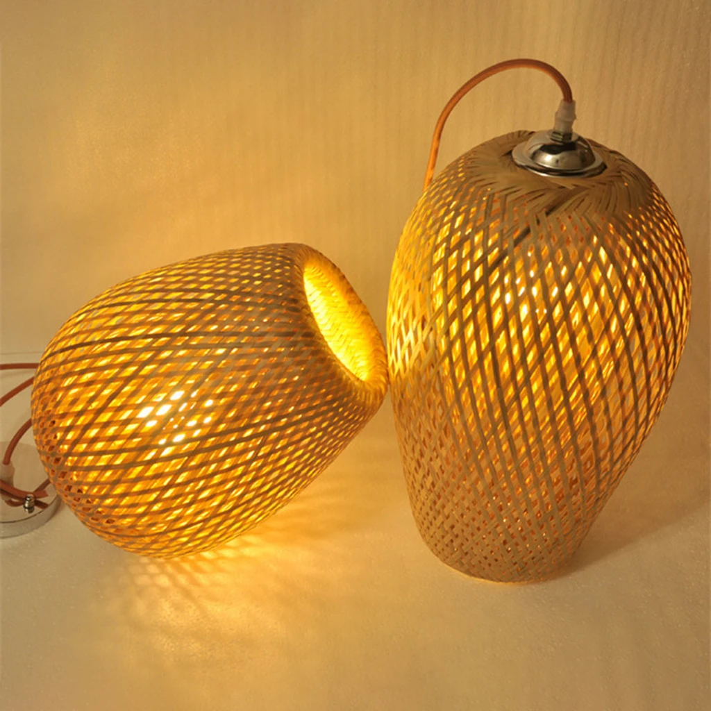 Bamboo Weaving LED Pendant Light Wooden Hanging Fixture for Room Ornament
Bamboo Weaving LED Pendant Light Wooden Hanging Fixture for Room Ornament